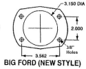 Big Bearing Ford New Diagram - GT: Brackets Only